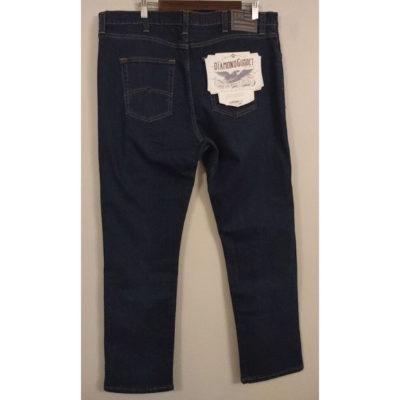 Diamond Gusset Mens Jeans 100% Cotton Denim USA Made 42x30 NWT - Picture 2 of 7